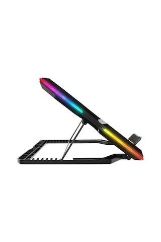 Ad-rc13 Bellatrix Rgb Laptop Soğutucu Stand 5 Fanlı, 2 Usb Portlu, Ayarlanabilir Yükseklik, 15 -17 Notebook Uyumlu, Siyah