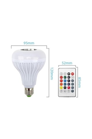 Wn-1156 Rgb Led Lamba Duya Takılan Bluetooth Hoparlör Uzaktan Kumandalı 3w Speaker 5w Led Aydınlatma