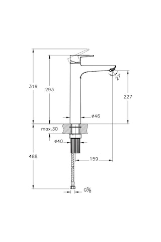 Artema Flow Soft A43010 Yüksek Lavabo Bataryası Krom