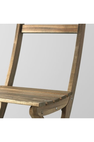 Askholmen Katlanabilir Masa Ve Sandalye Seti, Açık Kahverengi Kahve