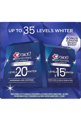 Crest 3d Whitestrips Level 20 + Level 15 Set
