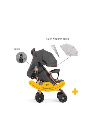 Rival RV111 Sweet Tam Yatar Hafif Baston Bebek Arabası