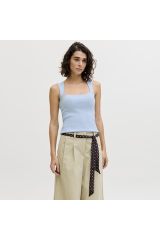 Jack & Jones Kadin Kare Yaka Kolsuz Üst - Posie - 12290769 Skyway