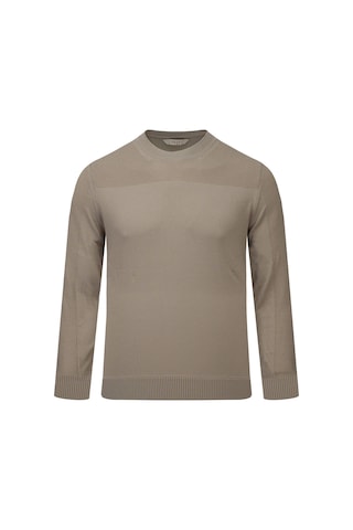 Hatemoğlu Bej Regular Fit Bisiklet Yaka Rayon Kazak 2977629 Bej