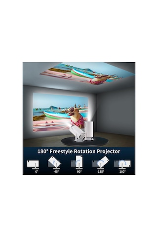 Hy300 Wifi6 Projektör Android 11 4k 150 Ansı Bt 1280x720p Taşınabilir Ev Sinema Projeksiyon