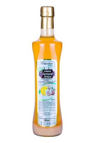 Hekimhan Bitkisel Limon Sarımsak Sirkesi Cam 500 ML