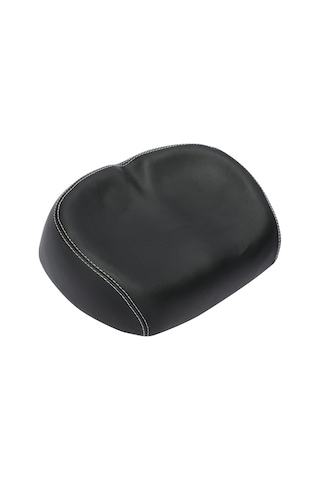 Jeemson Sürekli Konfor Bisiklet Sırtlığı - Burunsuz Tasarım - Pu Deri + Poliüretan Köpük - Siyah Siyah