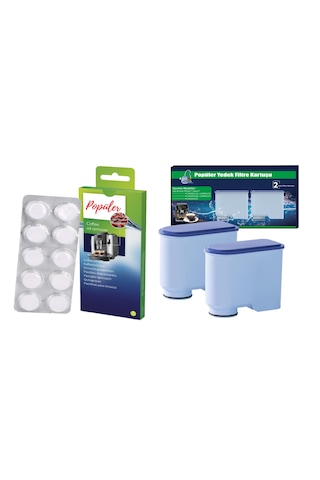 Kahve Makinesi Bakım Seti 2 Li Aquaclean Filtre + 10 Lu Tablet