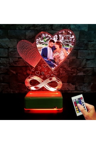 Resimli 3D Led Lamba Kişiye Özel Isimli Lamba Sevgiliye Hediye (212934676)
