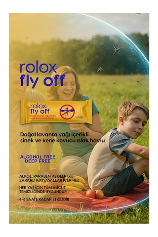 Fly Off - 50 Paket - Sinek Ve Kene Kovucu Islak Havlu