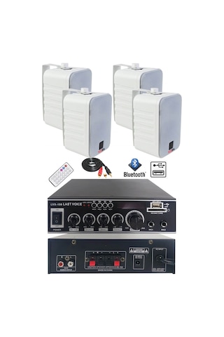 Lastvoice Ekonomi Wall Paket-4W Anfi ve Duvar Hoparlörü Seti
