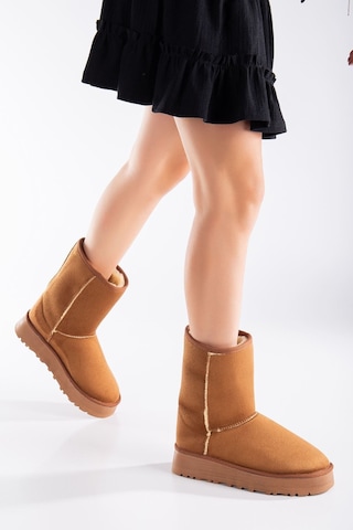 Celio Kalın Taban Ugg Leopar Taba