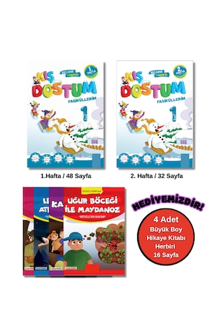 Kaliteli Hesaplı 1. Sınıf Kış Dostum Ara Tatil Kitap Seti