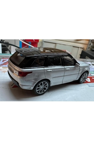 Oyuncak Metal Model Araba 1/36 Çek Bırak Gri Range Rover Sport