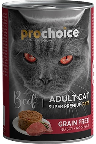 Prochoice Pate Biftekli Yetişkin Kedi Konservesi 6 x 400 G