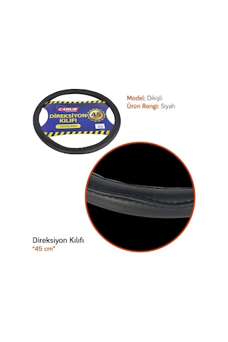Carub Direksiyon Kılıfı 45 Cm Siyah Br1830261