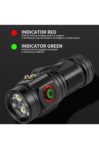 Cbtx W5182 Klipsli Taşınabilir El Feneri, Yüksek Parlaklık 3-led Gece Lambası Pille Çalışan Mini Işık Kamp Balıkçılık İçin