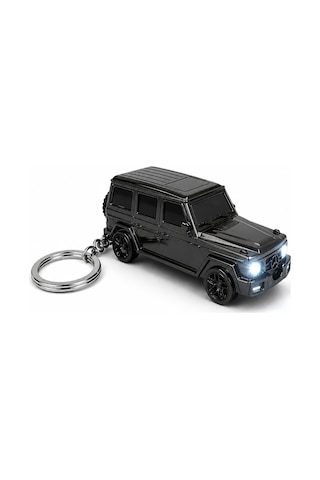 Metal Arazi Aracı Tasarımlı Gazlı Anahtarlıklı Çakmak Alev Ayarlı Dekoratif Model Koyu Gri