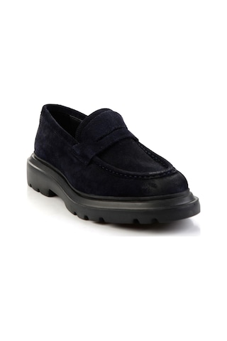 Lacivert Hakiki Deri Erkek Loafer Ayakkabı E01310113202 Lacivert