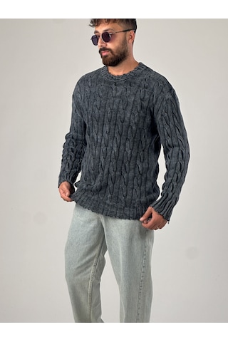 Antrasit Triko Erkek Sweatshirt Coc1013 Antrasit