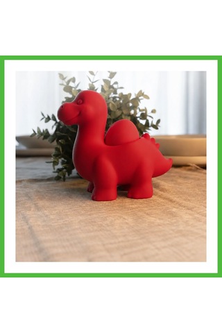 Vaveni 3d Baskı Dinozor Yumurtalık - Sevimli Eggosaurus Yumurta Tutucu-kırmızı Arz