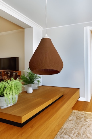 Modern Sarkıt Örme Tasarım Avize Orta Boy Kahve Salon Oturma Odası Çalışma Odası Vegan Pla Çok Renkli