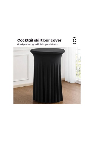 Sones Simple Premium Feeling İş Konferansı Kokteyl Bar Örtüsü Yuvarlak Sundress Streç Masa Örtüsü, Boyut: 80x110cm Yeşil Yeşil