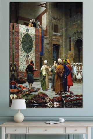 Jean Leon Gerome Halı Tüccarı Kanvas Tablo 35 x 50