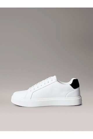 Calvin Klein Jeans Klasik Düz Tabanlı Bağcıklı Deri Erkek Beyaz Sneaker Ym0ym01435-01w Beyaz