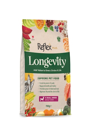 Reflex Plus Longevity Hipoalerjenik Çok Küçük Irk Yetişkin Köpek Maması 700gr