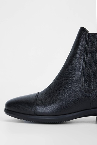 Tattini Unisex Hakiki Deri Siyah Binici Botu 990 Collıe Bot Sıyah Siyah