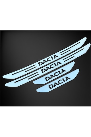 Dacia Logan Özel Kapı Eşik Yazısı Krom