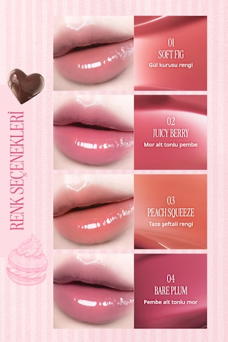 Dolgun Görünüm Kazandıran, Parlak, Besleyici, Renkli Dudak Serumu Clıo Glaze Lip Serum 06 Berry Truffle