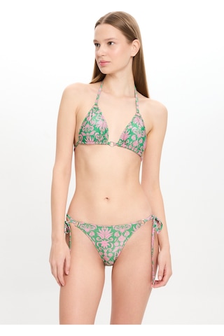 Toosalty Kadın Çok Renkli Etnik Desenli Üçgen Bikini Takımı 25sw007st Çok Renkli