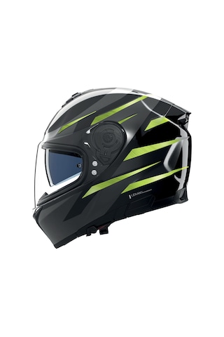 Nolan N80.8 Fervo 354 Kapalı Kask Siyah Sarı