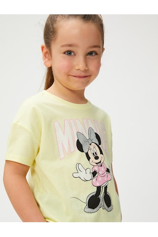 Koton Minnie Mouse Tişört Lisanslı Pamuklu Sarı 3smg10146ak 3SMG10146AK152 Sarı
