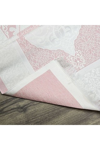 İsminizi Seccadeye Nakşediyoruz ,isme Özel Hediyelik İpek Nur Tafta Seccade Bebek Pembesi 68x110 Cm - 200 Gr Çok Renkli