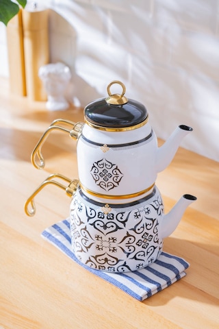 Acar Thea Emaye Mini Çaydanlık Takımı - 1750 Ml Renkli