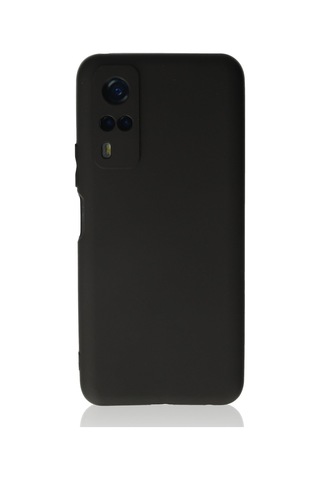 Vivo Y53s Kılıf Siyah Renk Kamera Korumalı Esnek Kapak Siyah