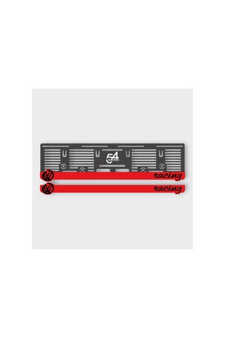 Volkswagen Uyumlu Racing Kabartmalı Pleksi Araba Plakalığı - 2 - 778095576