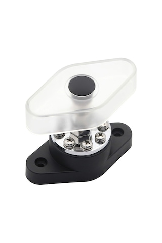 Yunboo 300a Otomobil Gemi Akü Bağlantı Kutusu, 8+1 M10 Çelik Konnektör, Siyah Bazlı Şeffaf Kapağı