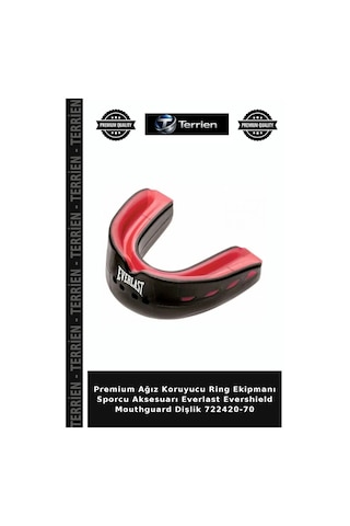 Premium Ağız Koruyucu Ring Ekipmanı Sporcu Aksesuarı Everlast Evershield Mouthguard Dişlik 722420-70 Diğer
