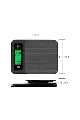 Dancemonkey Dijital Mini Terazi 3kg 0.1g Lcd Arkadan Aydınlatmalı Ekran Ve Sıcaklık Probu İle Cep Tipi Ağırlık Gramları Siyah Siyah