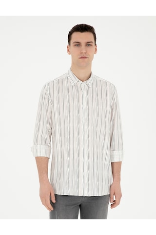 Pierre Cardin Erkek Siyah Gömlek Desenli 50283508-vr046 Siyah