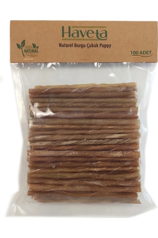 Haveta Burgu Çubuk Puppy Naturel 100 Adet