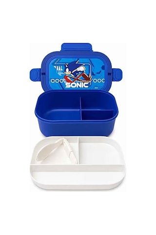Sonic 3 Bölmeli Beslenme Kutusu Çok Renkli