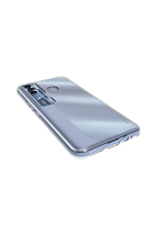 Tecno Spark 7 Pro Kılıf Zore Süper Silikon Kapak Renksiz