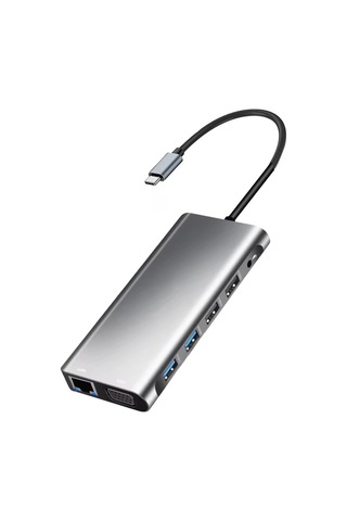 Büro Ev Ofis Cihazları İçin Usbc-12hub Çift Hdmı