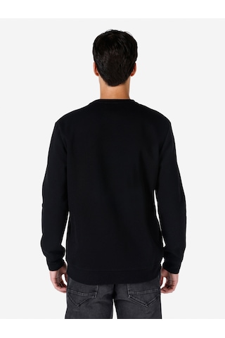 Colins Siyah Erkek Tshirt U.kol Siyah