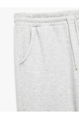 Koton Beli Lastikli Cep Detaylı Basic Jogger Eşofman Altı Gri Melanj 6wak40210nk GRİ MELANJ